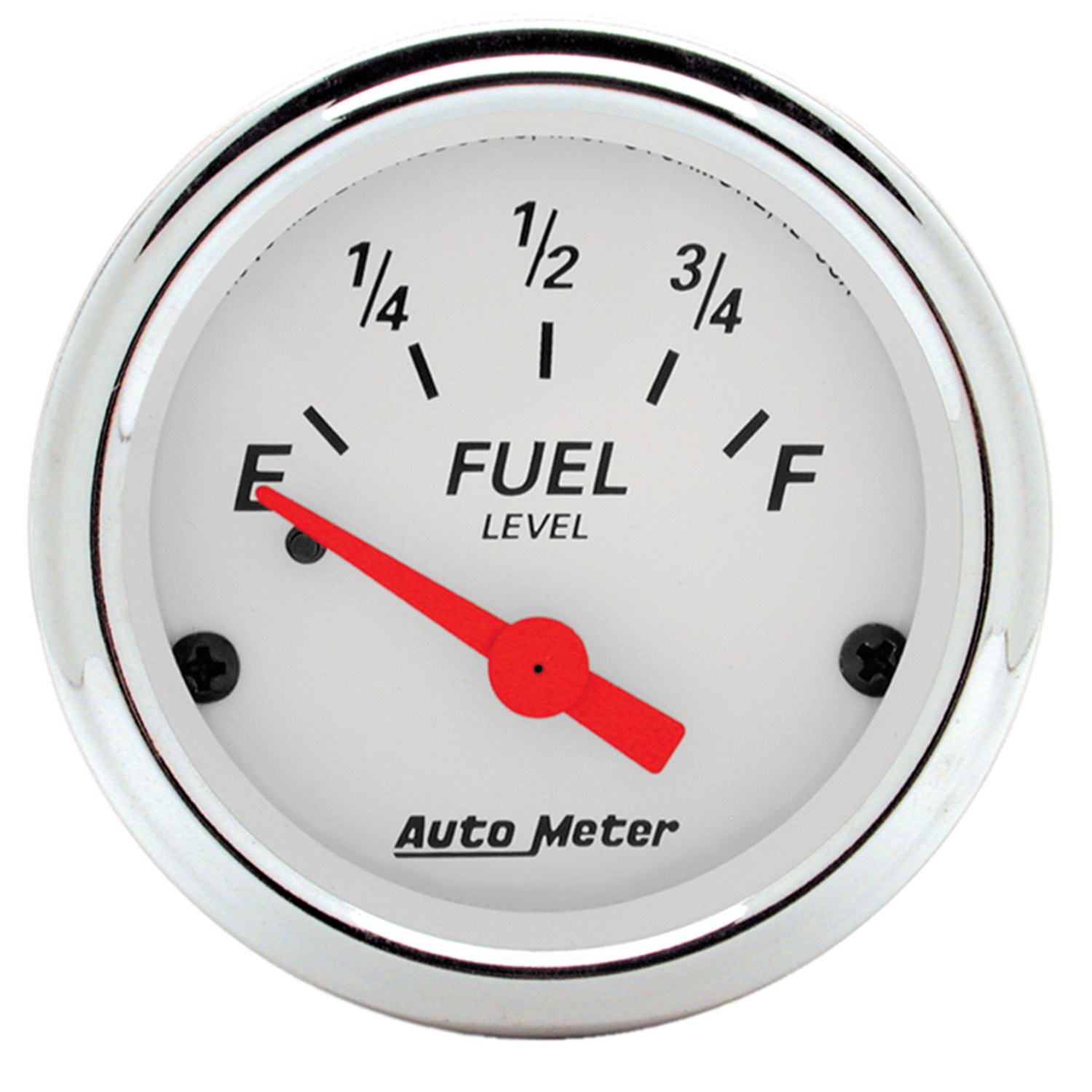 AutoMeter 2-1/16 In. FUEL LEVEL, 0-90 O, GM, ARCTIC WHITE